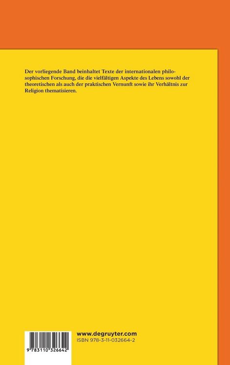 Produktbild: Das Leben der Vernunft
