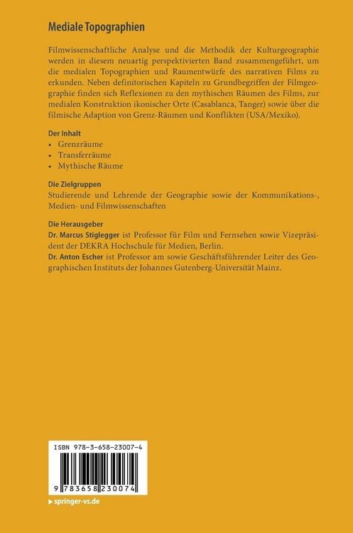 Produktbild: Mediale Topographien