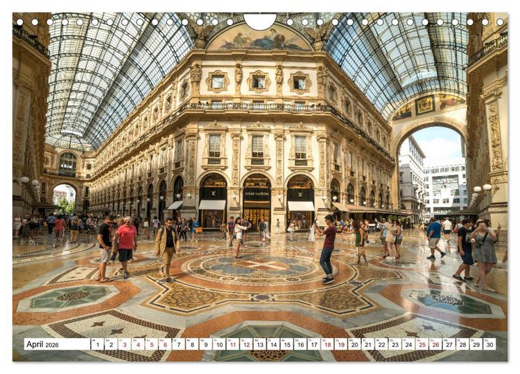 Produktbild: Italien - Mailand (Wandkalender 2026 DIN A4 quer), CALVENDO Monatskalender