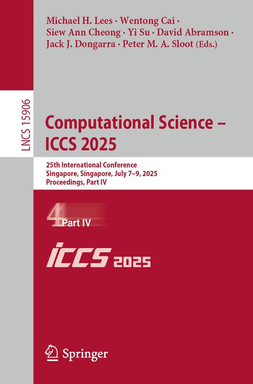 Produktbild: Computational Science &ndash; ICCS 2025