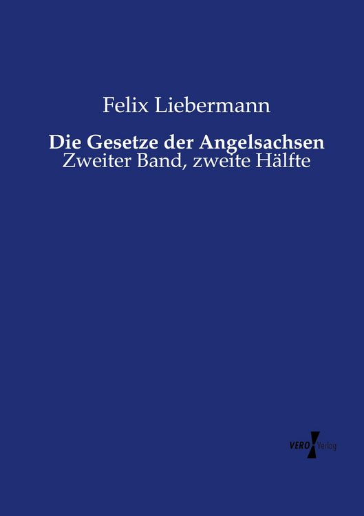 Produktbild: Die Gesetze der Angelsachsen