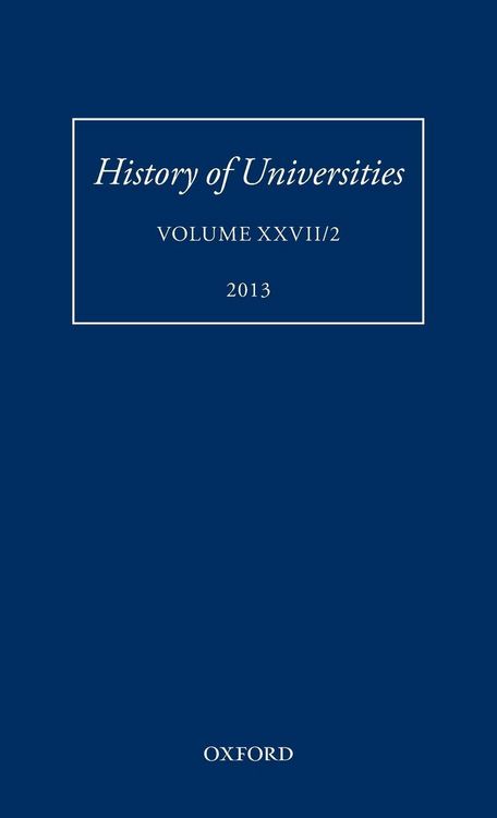 Produktbild: History of Universities, Volume XXVII/2 (2013)