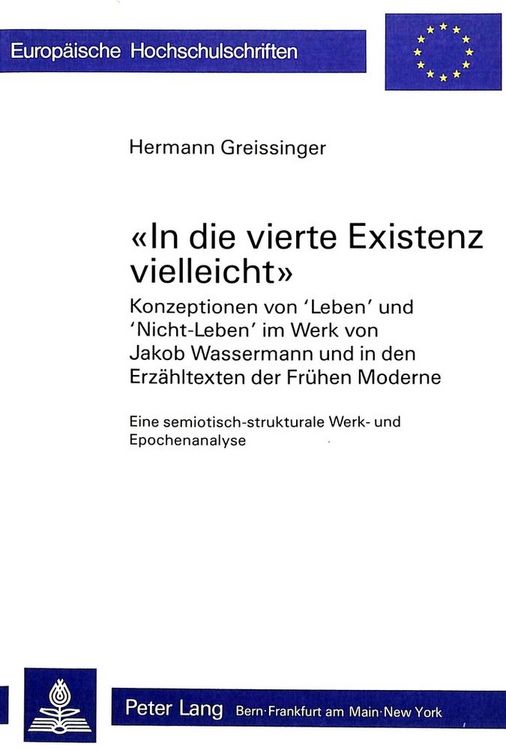 Produktbild: &laquo;In die vierte Existenz vielleicht&raquo;
