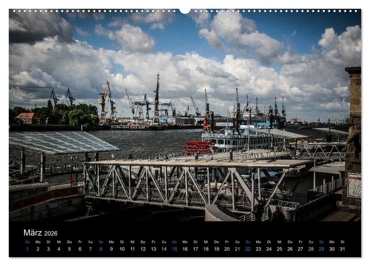 Produktbild: Hamburg (Wandkalender 2026 DIN A2 quer), CALVENDO Monatskalender