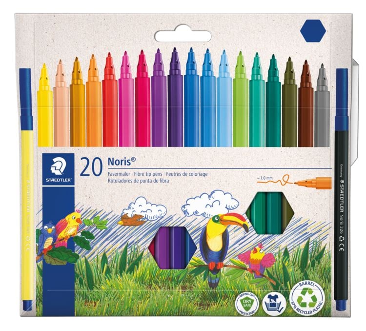 Produktbild: STAEDTLER Noris 326 Fasermaler, 20er Set, 326 C20