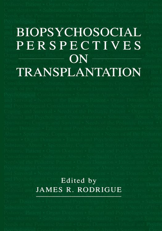 Produktbild: Biopsychosocial Perspectives on Transplantation