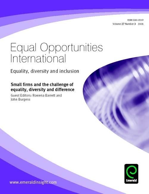 Produktbild: Small firms and the challenge of equality, diversity and difference