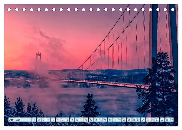 Produktbild: Golden Gate Bridge - Synonym f&uuml;r San Francisco (Tischkalender 2026 DIN A5 quer), CALVENDO Monatskalender