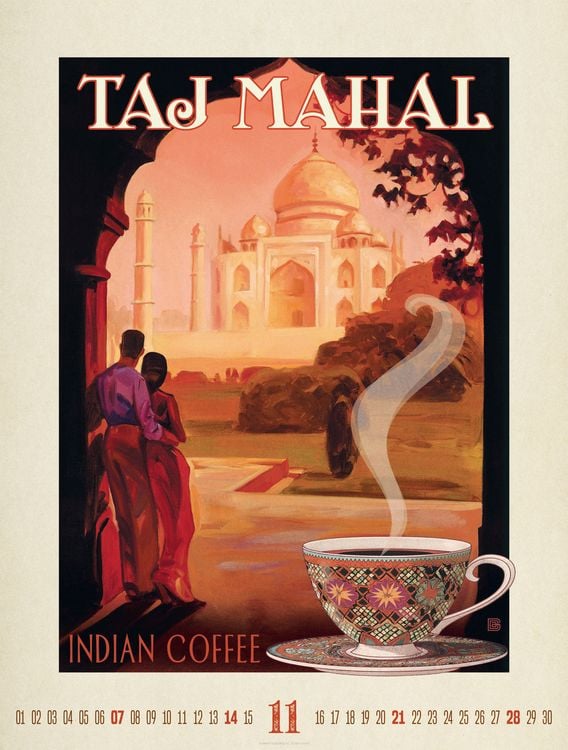 Produktbild: Coffee Time Kaffee-Plakate-Kalender 2027
