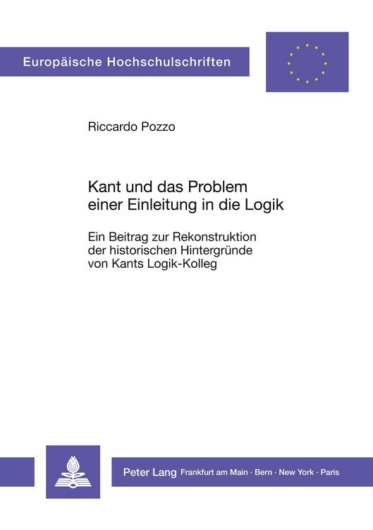 Produktbild: Kant und das Problem einer Einleitung in die Logik