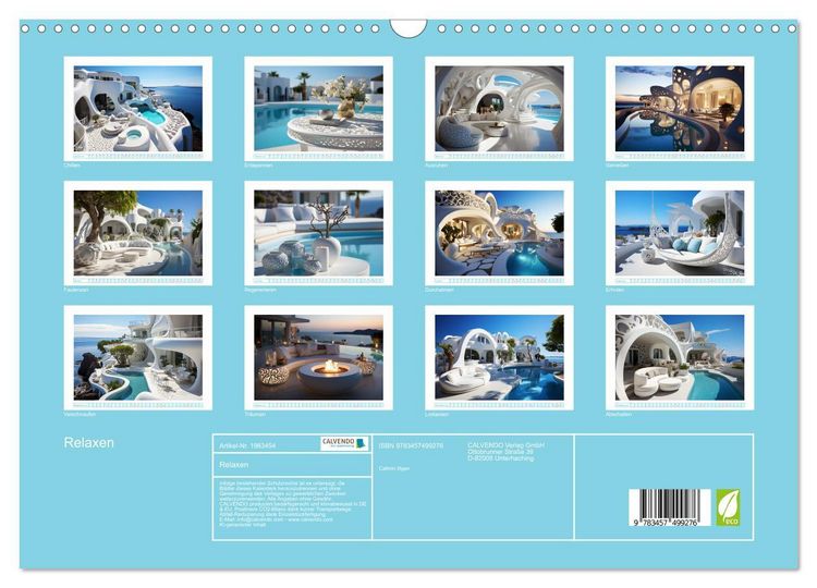 Produktbild: Relaxen (Wandkalender 2026 DIN A3 quer), CALVENDO Monatskalender