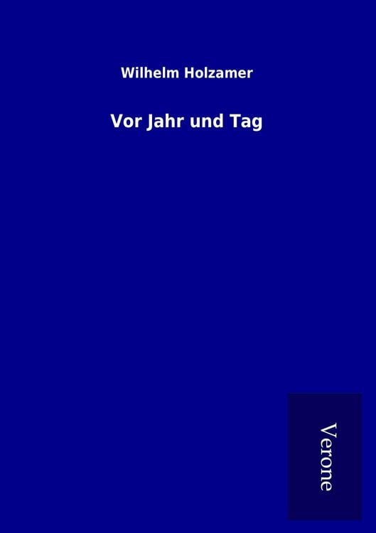 Produktbild: Vor Jahr und Tag