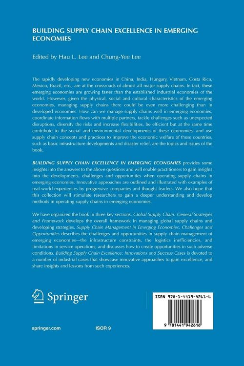 Produktbild: Building Supply Chain Excellence in Emerging Economies