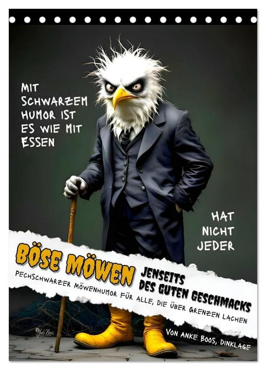 Produktbild: B&ouml;se M&ouml;wen - Jenseits des guten Geschmacks (Tischkalender 2027 DIN A5 hoch), CALVENDO Monatskalender