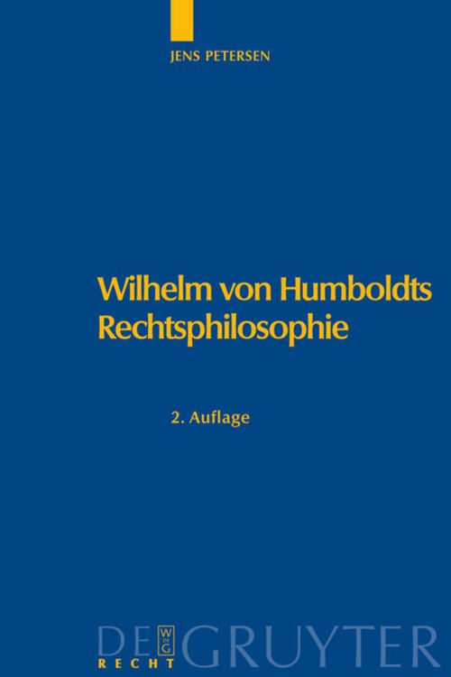 Produktbild: Wilhelm von Humboldts Rechtsphilosophie