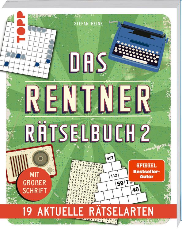 Produktbild: Das Rentner-R&auml;tselbuch 2 &ndash; 19 aktuelle R&auml;tselarten mit Nostalgie-Effekt