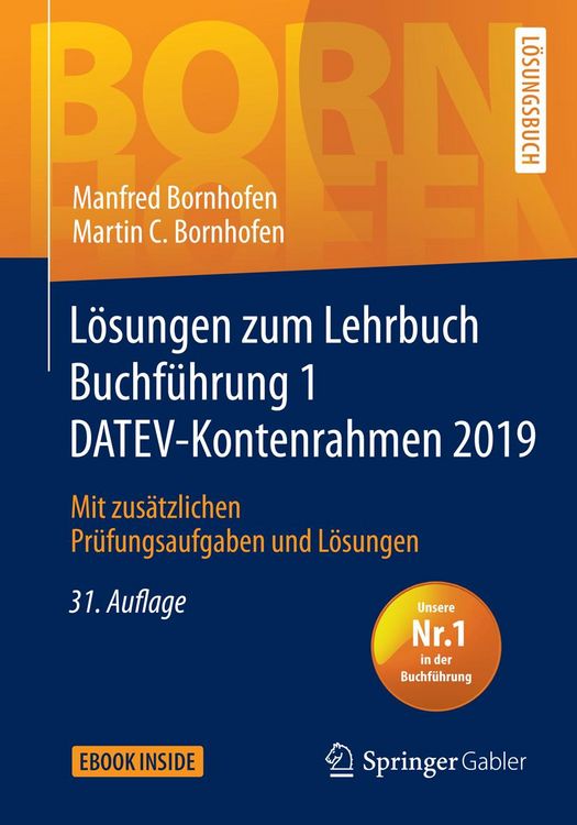 Produktbild: L&ouml;sungen zum Lehrbuch Buchf&uuml;hrung 1 DATEV-Kontenrahmen 2019