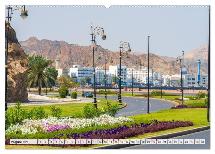 Produktbild: Entlang der K&uuml;ste von Muscat (Wandkalender 2026 DIN A2 quer), CALVENDO Monatskalender