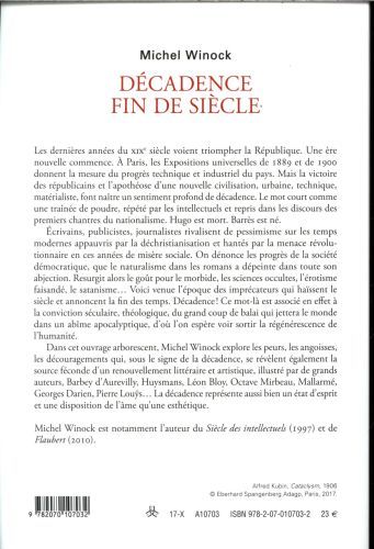 Produktbild: D&eacute;cadence fin de si&egrave;cle