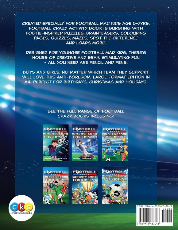Produktbild: Football Crazy Activity Book For Kids Age 5-7