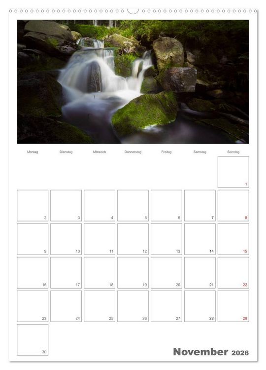Produktbild: Harzer Wasserwelten (hochwertiger Premium Wandkalender 2026 DIN A2 hoch), Kunstdruck in Hochglanz