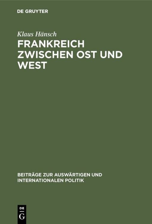 Produktbild: Frankreich zwischen Ost und West