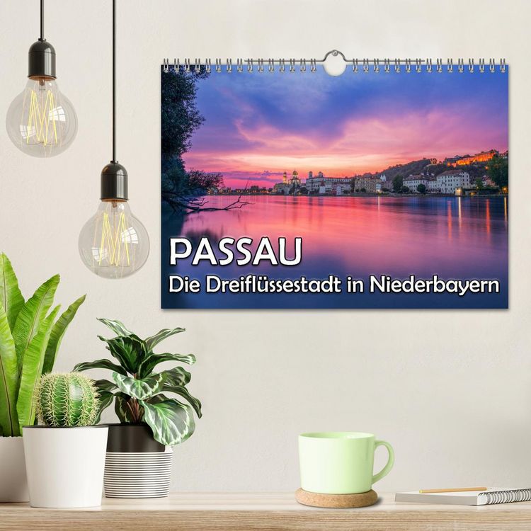 Produktbild: Passau - Die Dreifl&uuml;ssestadt (Wandkalender 2026 DIN A4 quer), CALVENDO Monatskalender