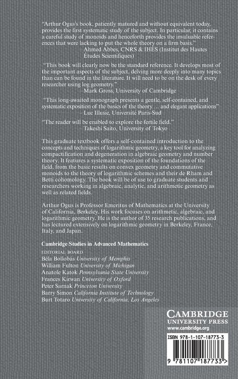 Produktbild: Lectures on Logarithmic Algebraic Geometry