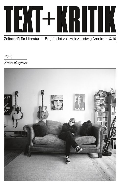 Produktbild: TEXT + KRITIK 224 - Sven Regener