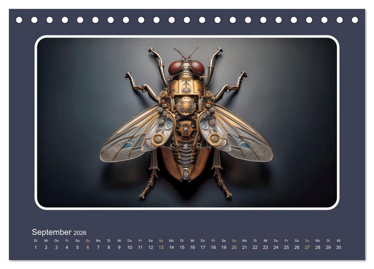 Produktbild: Roboterinsekten (Tischkalender 2026 DIN A5 quer), CALVENDO Monatskalender