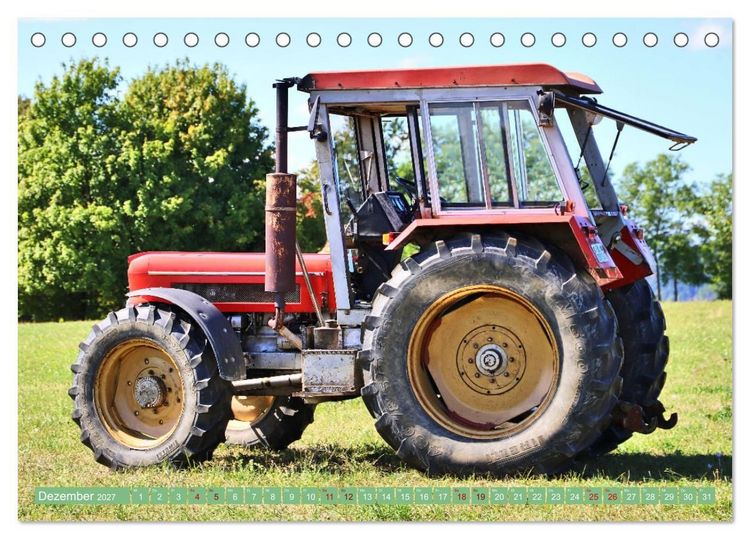 Produktbild: M&auml;nnerspielzeug Traktor Inspirationen (Tischkalender 2027 DIN A5 quer), CALVENDO Monatskalender