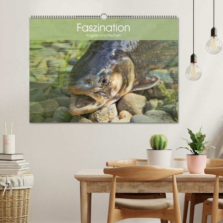 Produktbild: Faszination Angeln und Fischen (Wandkalender 2026 DIN A2 quer), CALVENDO Monatskalender