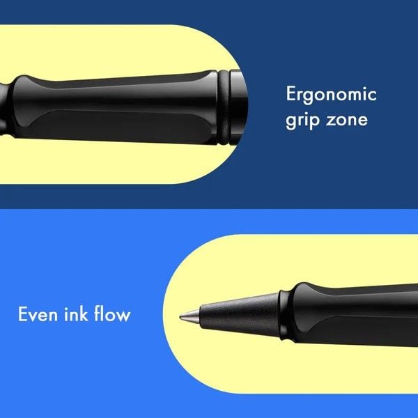 Produktbild: LAMY Tintenroller safari roll-ink mit T10 Tintenpatrone, black/schwarz