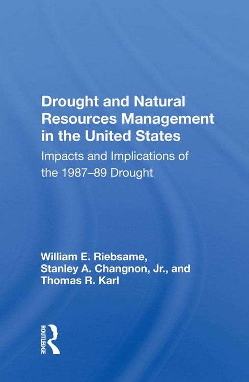 Produktbild: Drought And Natural Resources Management In The United States