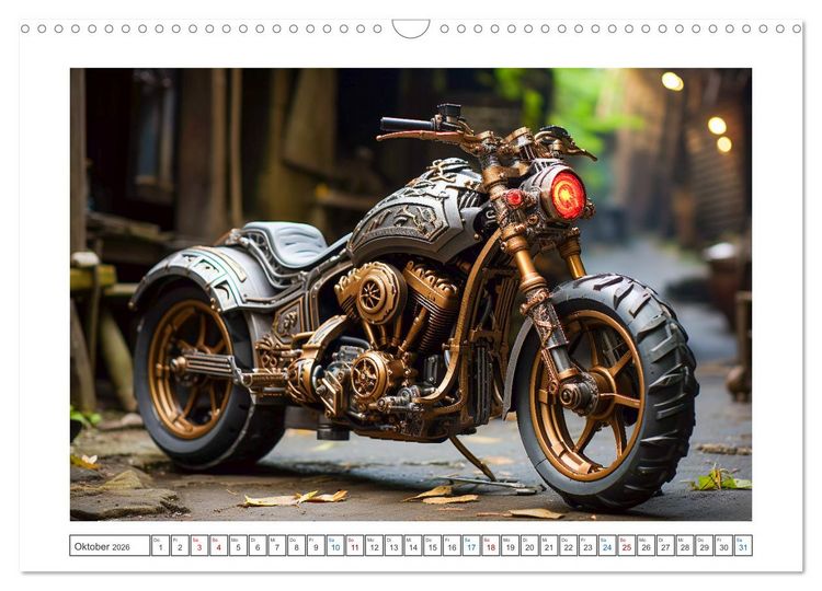 Produktbild: Steampunk Vehicles (Wandkalender 2026 DIN A3 quer), CALVENDO Monatskalender