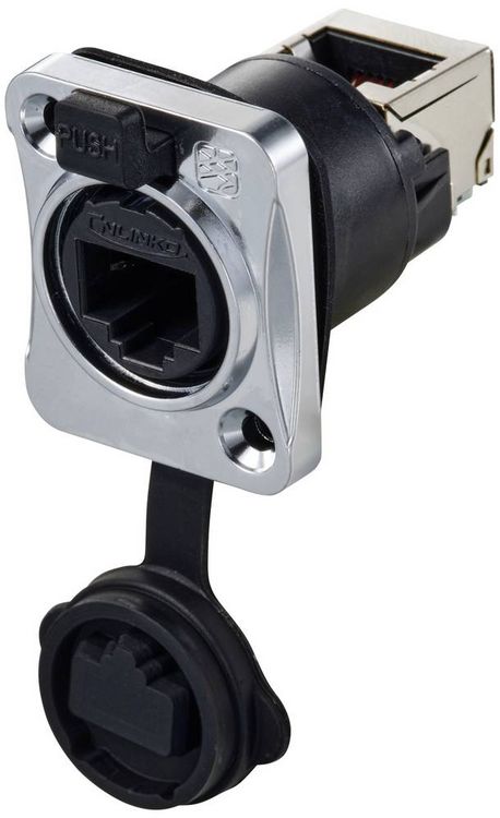 Produktbild: TRU COMPONENTS Einbaubuchse, gewinkelt TC-12770432 Einf&uuml;hrhilfe f&uuml;r RJ45 1St.