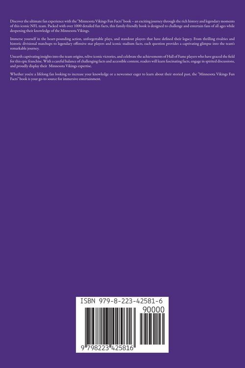Produktbild: Minnesota Vikings Fun Facts