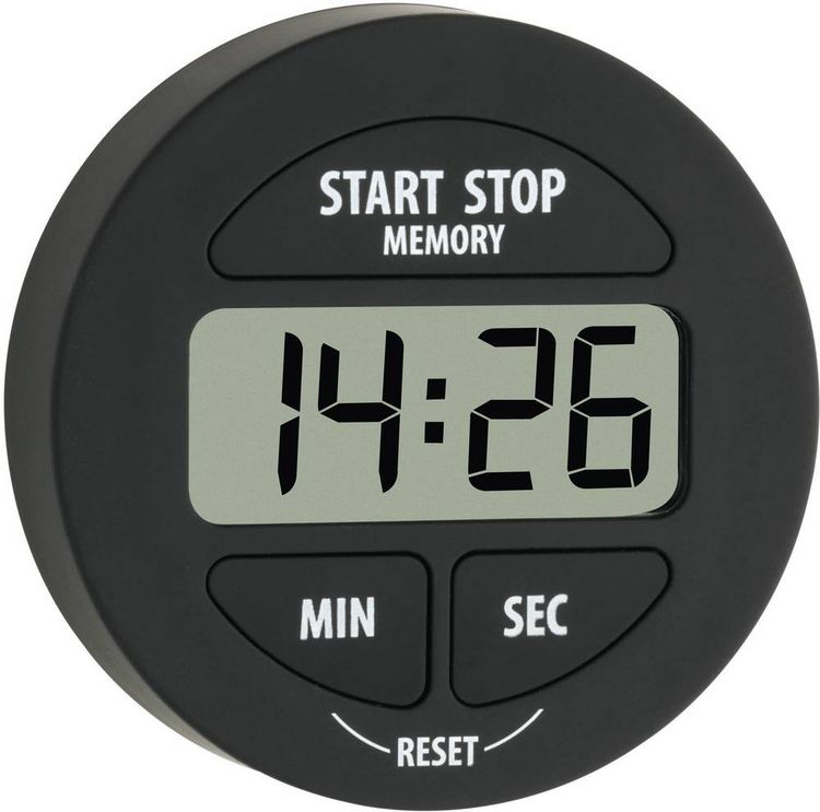 Produktbild: TFA Dostmann 38.2022.01 Timer Schwarz digital
