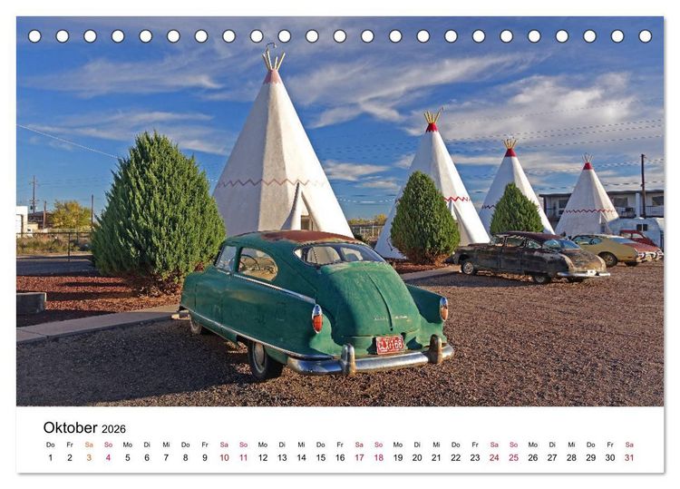 Produktbild: AMERIKA RUNDREISE Bildsch&ouml;n und Aufregend. Entdecke den S&uuml;dwesten der USA (Tischkalender 2026 DIN A5 quer), CALVENDO Monatskalender