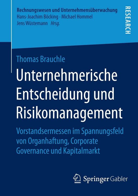Produktbild: Unternehmerische Entscheidung und Risikomanagement