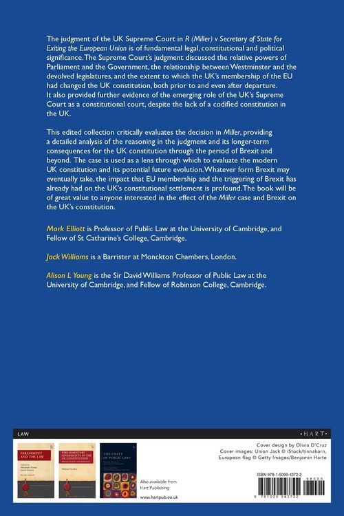 Produktbild: The UK Constitution after Miller