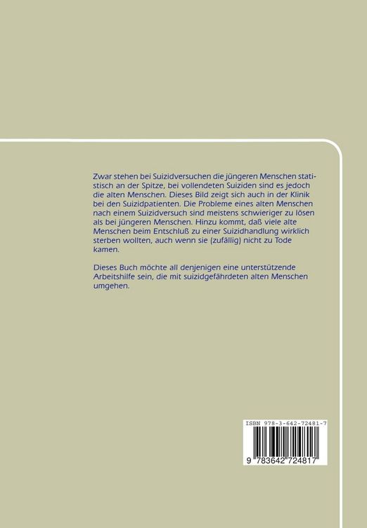 Produktbild: Suizid im Alter