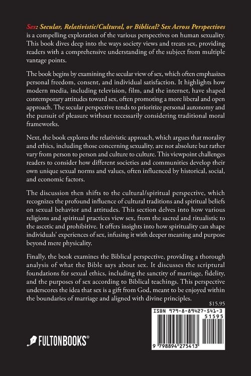 Produktbild: SEX Secular, Relativistic-Cultural, or Biblical?
