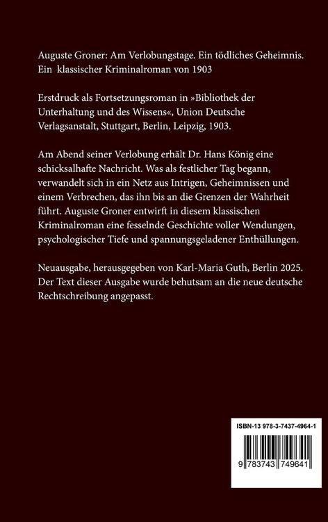 Produktbild: Am Verlobungstage