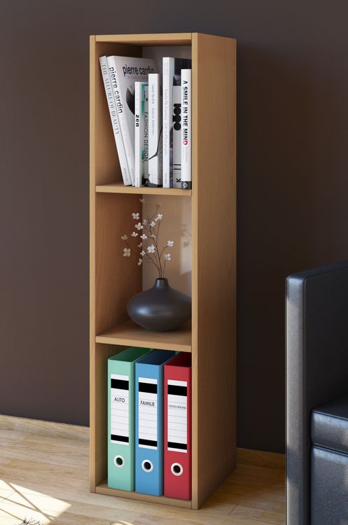 Produktbild: Holz Stand Regal Aufbewahrung Deko B&uuml;cher Mendas 3