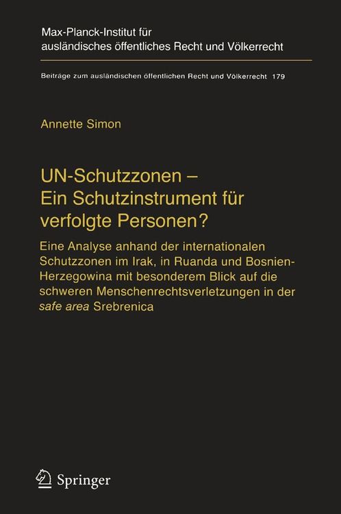 Produktbild: UN-Schutzzonen - Ein Schutzinstrument für verfolgte Personen?