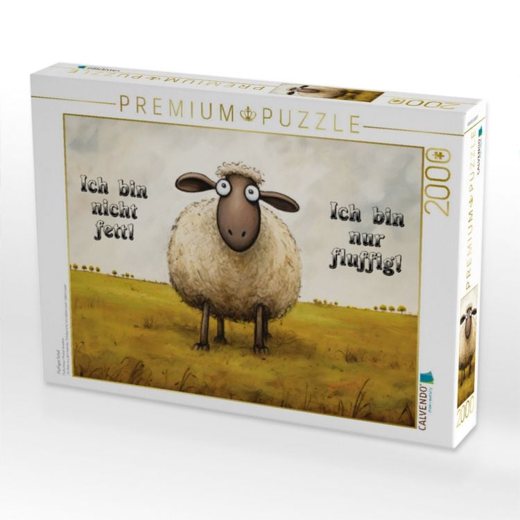 Produktbild: CALVENDO Puzzle Fluffiges Schaf | 2000 Teile Lege-Gr&ouml;&szlig;e 90x67cm Foto-Puzzle f&uuml;r gl&uuml;ckliche Stunden