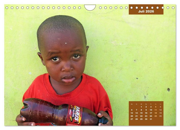 Produktbild: Kinderportr&auml;ts aus Afrika (Wandkalender 2026 DIN A4 quer), CALVENDO Monatskalender