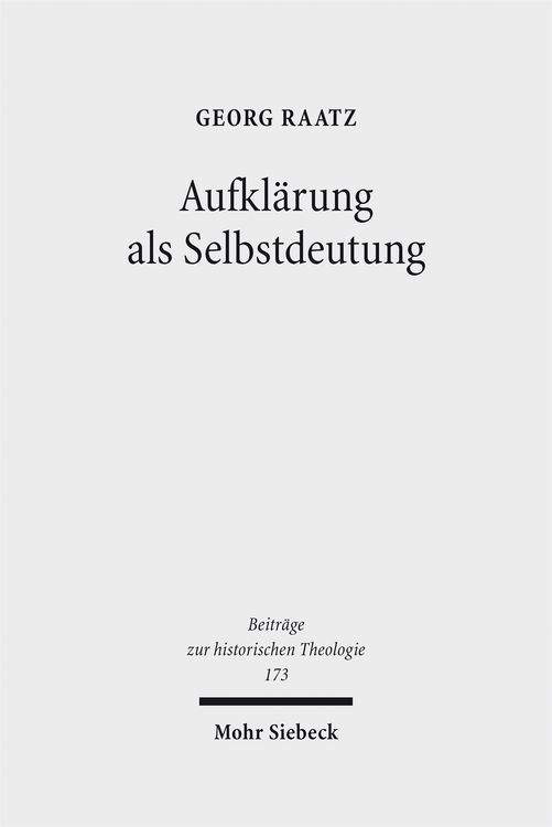 Produktbild: Aufkl&auml;rung als Selbstdeutung