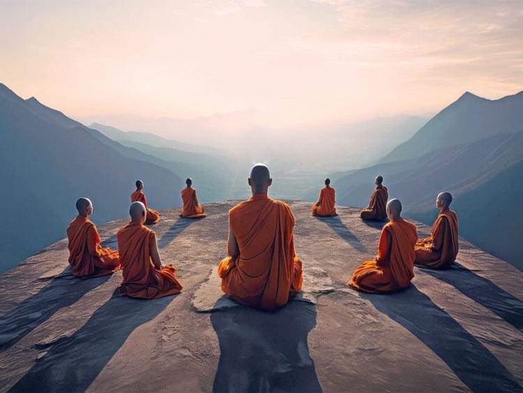 Produktbild: CALVENDO Puzzle Meditation und ein weiter Horizont | 1000 Teile Lege-Gr&ouml;&szlig;e 64x48cm Foto-Puzzle f&uuml;r gl&uuml;ckliche Stunden